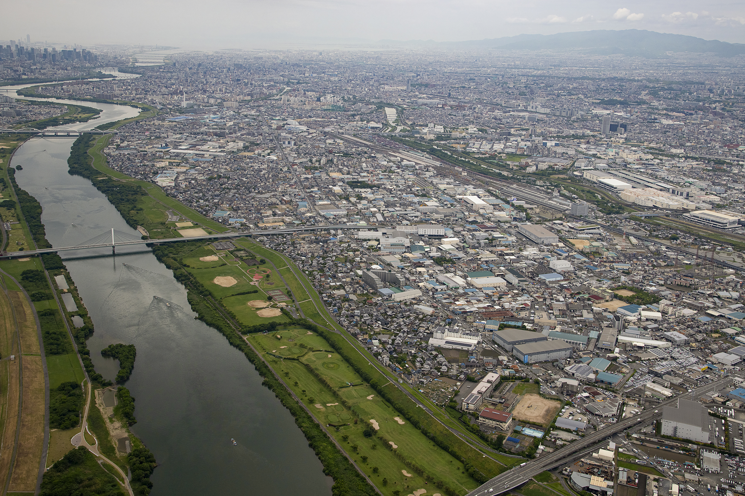 淀川周辺航空写真